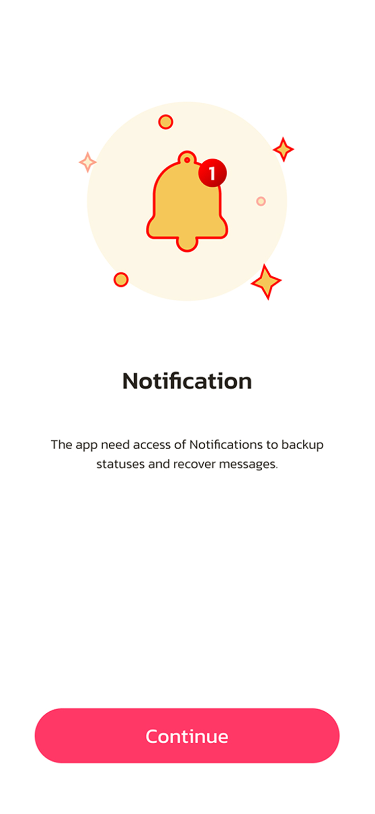 Notification Access screen